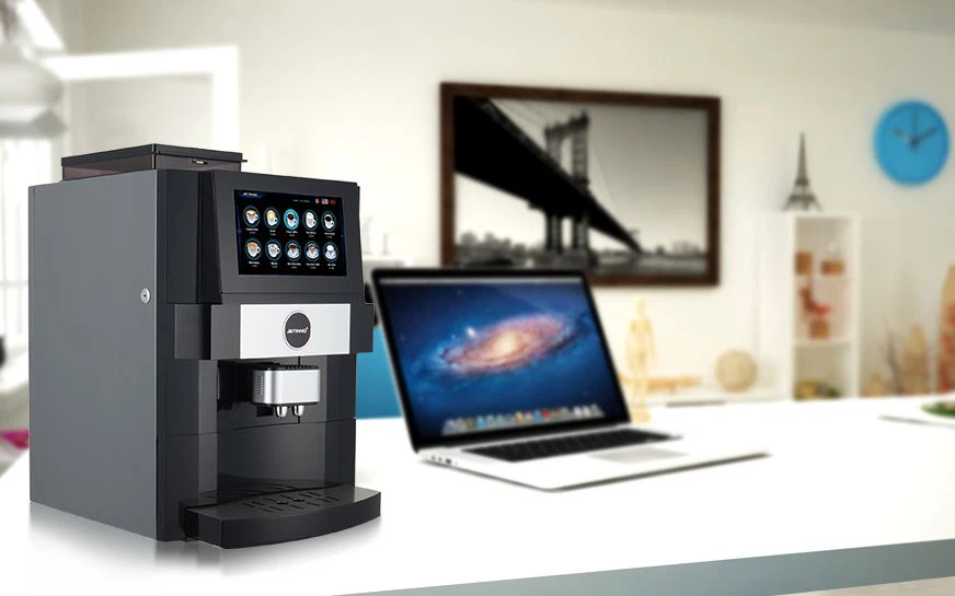 azkoyen coffee machine in office